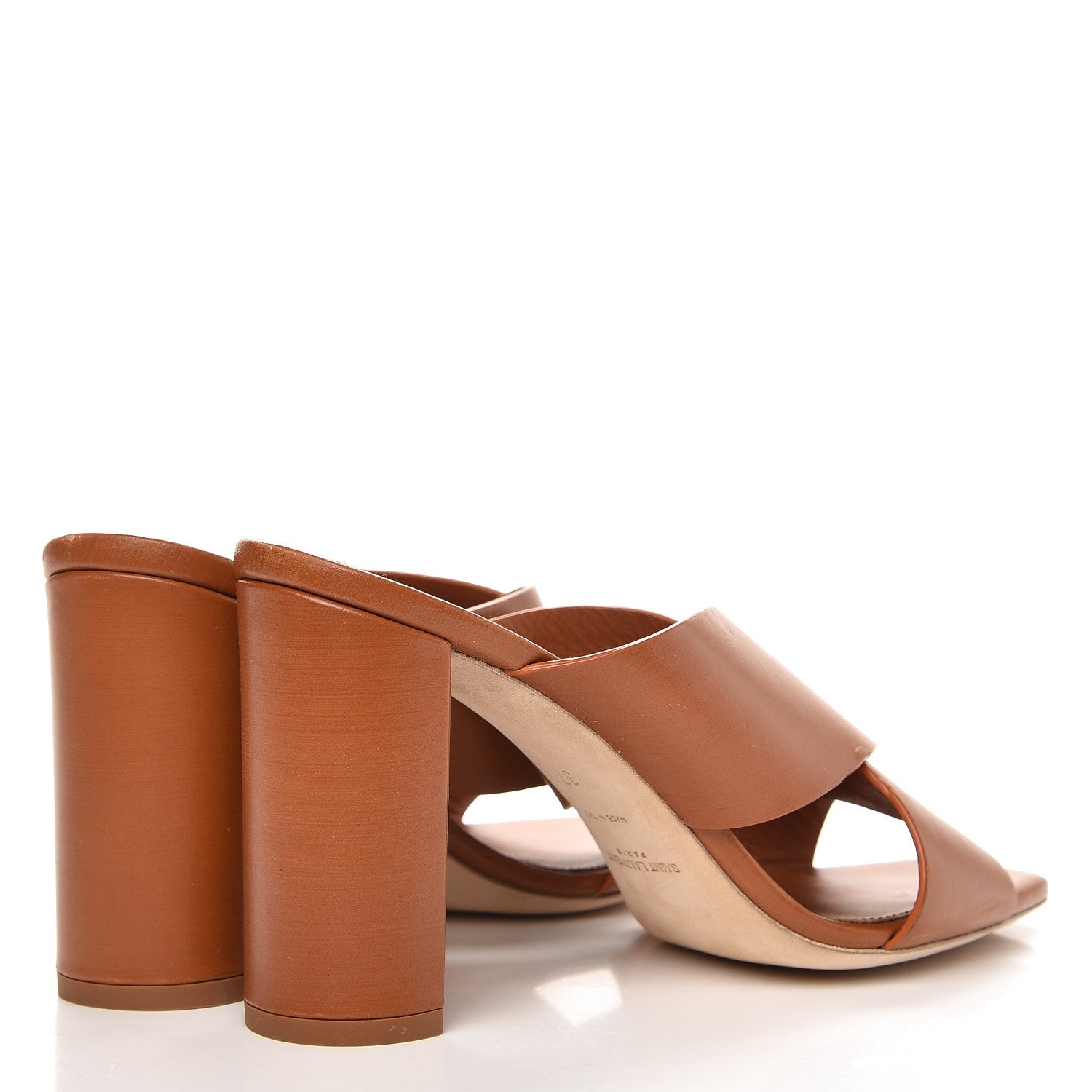 Saint Laurent Calfskin LouLou Mules 37 Dune 4 of 10