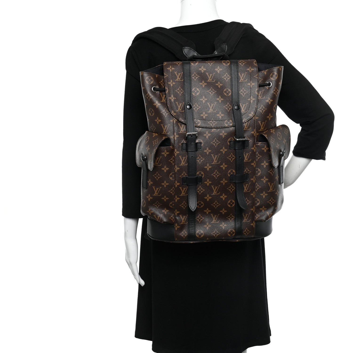 Louis Vuitton Monogram Macassar Christopher PM Backpack 2 of 10