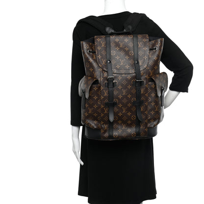 Louis Vuitton Monogram Macassar Christopher PM Backpack 2 of 10