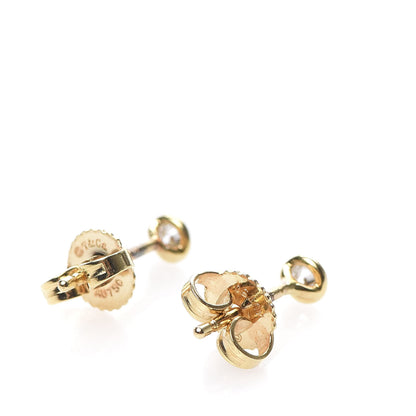 Tiffany 18K Yellow Gold Diamond .10ctw Elsa Peretti Diamonds By The Yard Earrings 3 of 6