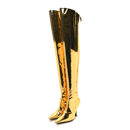 Bottega Veneta Over the Knee Boots 39 Gold 3 of 6