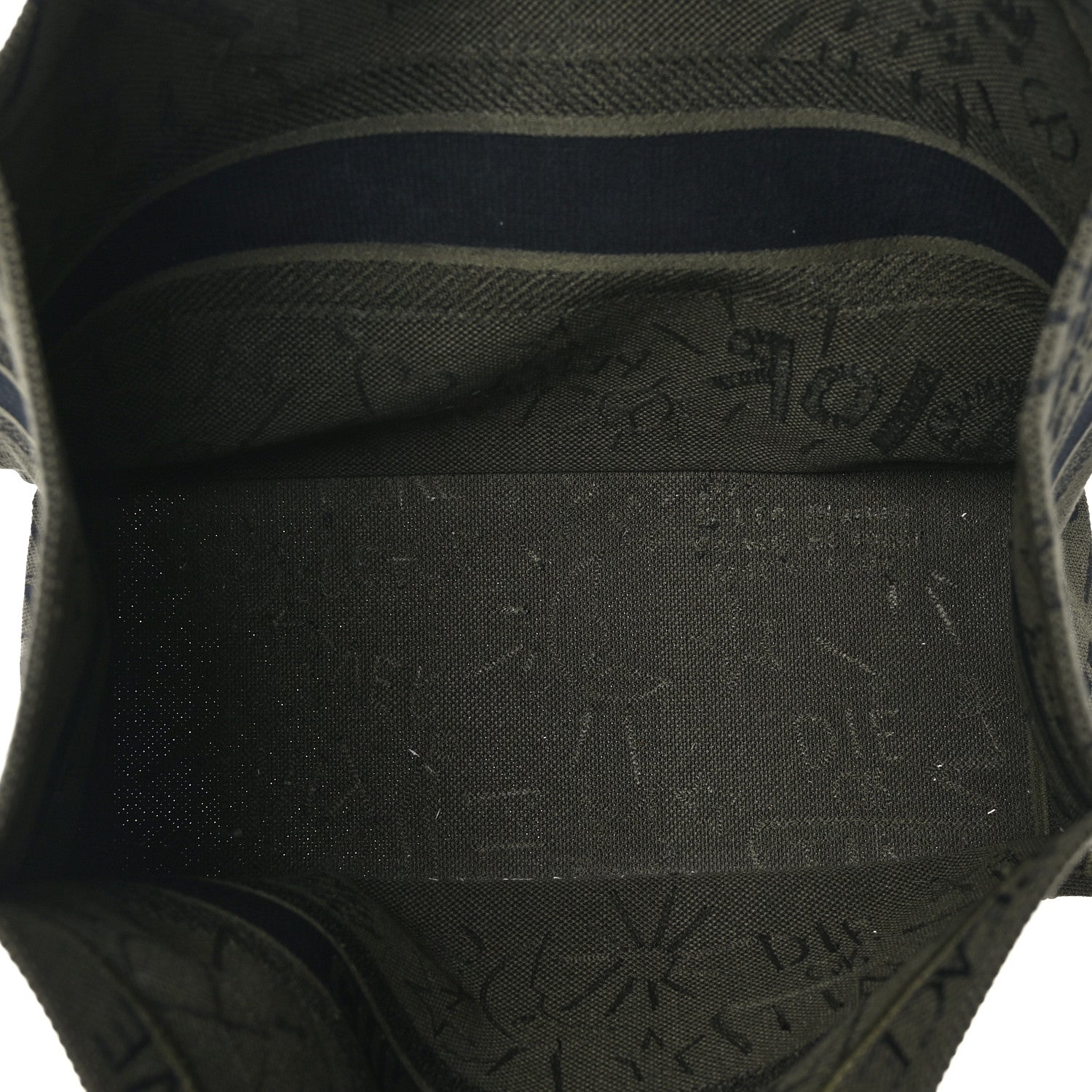 Christian Dior Canvas Embroidered Graffiti Book Tote Vert 4 of 9