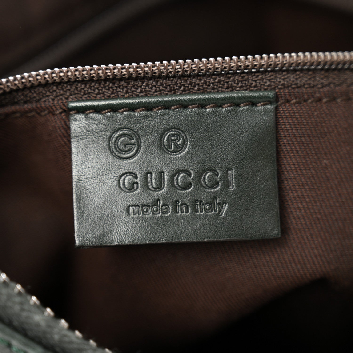 Gucci Guccissima Small Hobo Dark Green 6 of 10
