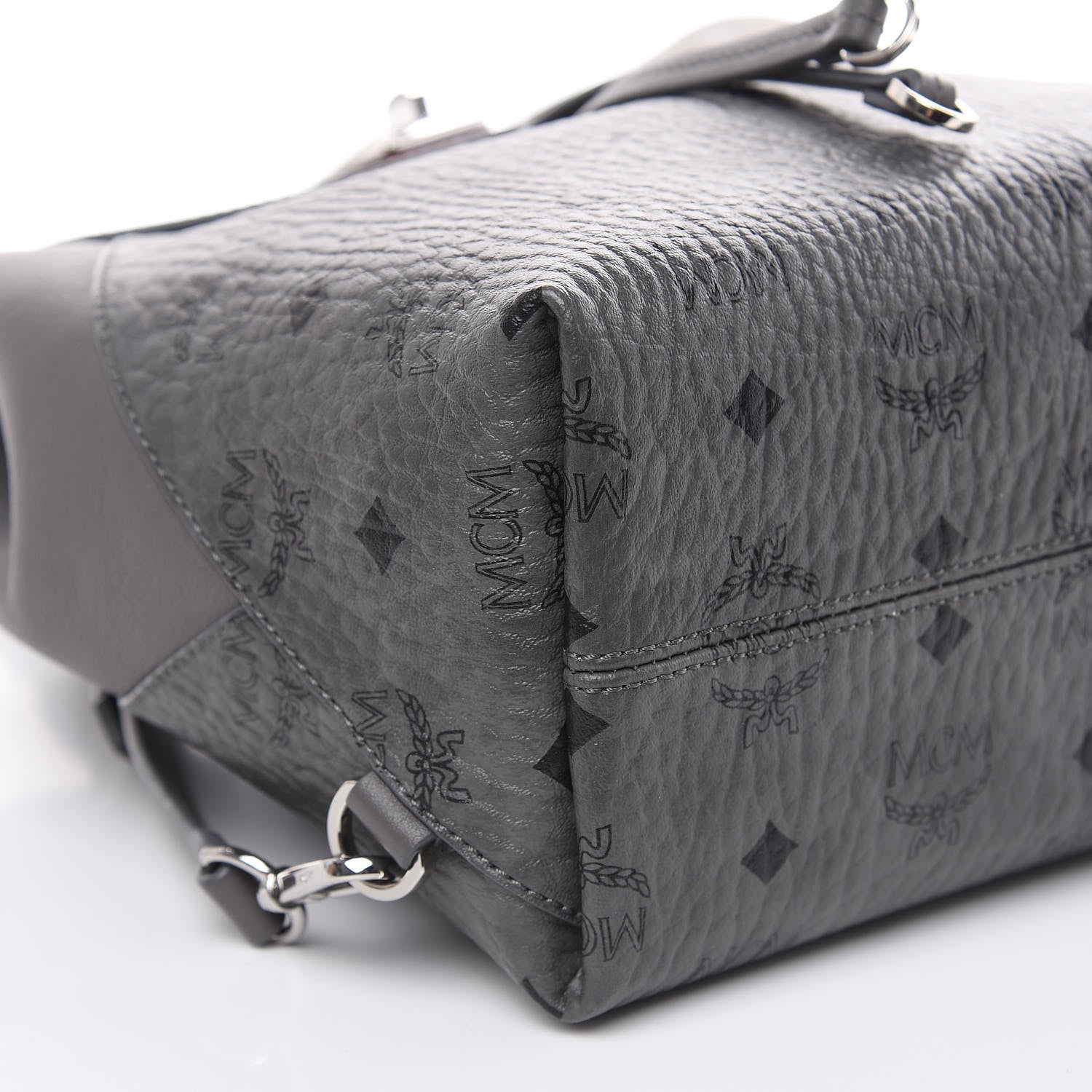MCM Visetos Small Essential Backpack Grey 7 of 11