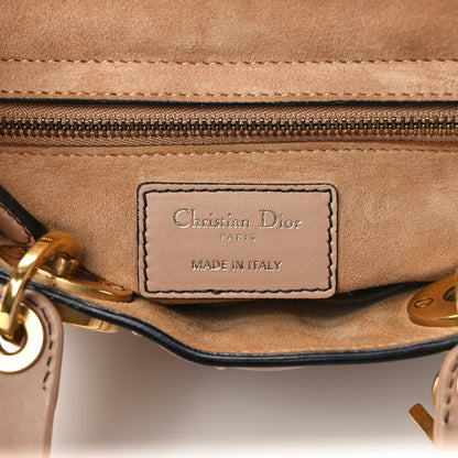 Christian Dior Calfskin Cannage Studded Small Supple Lady Dior Light Pink 6 of 11