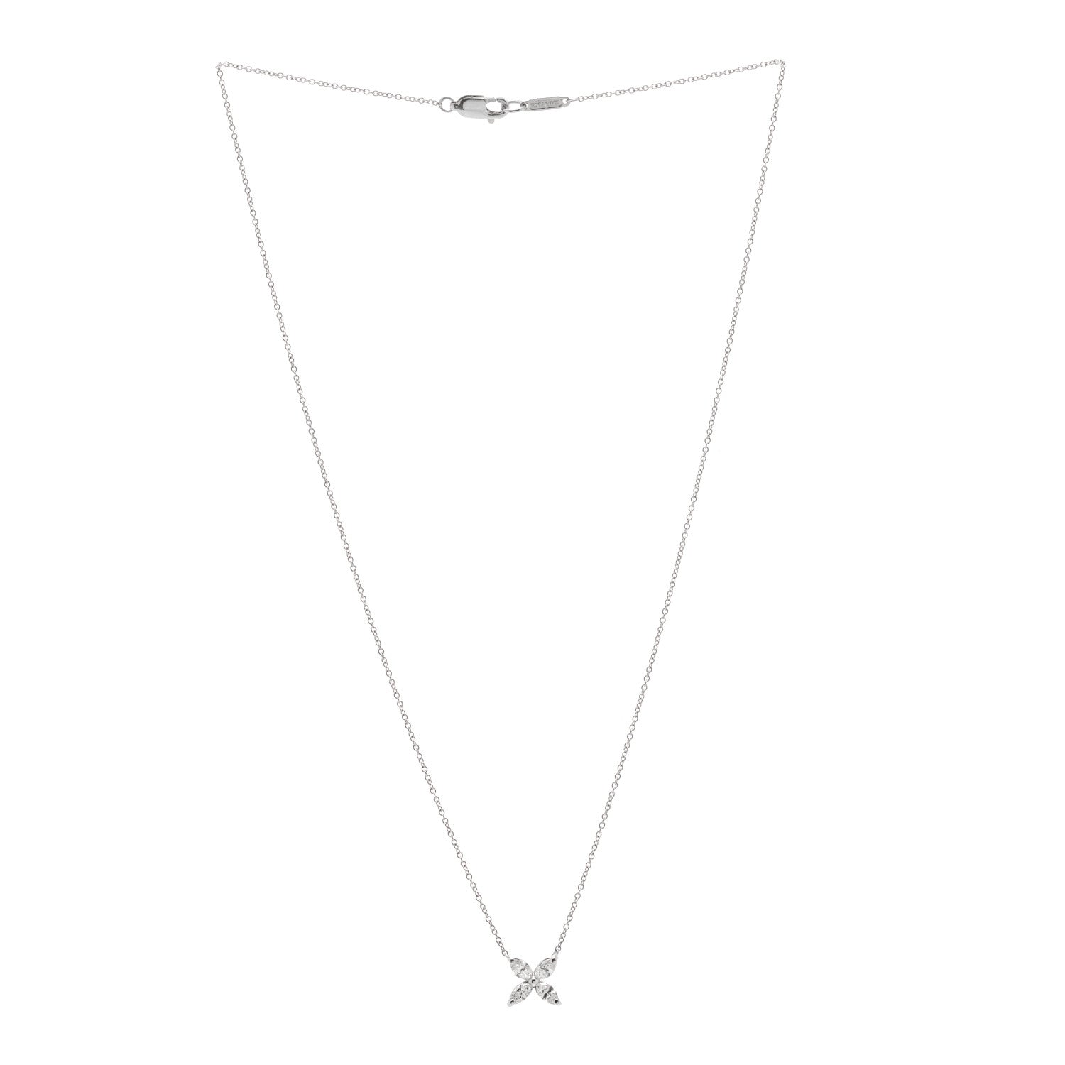 Tiffany Platinum Diamond Medium Victoria Necklace 3 of 6
