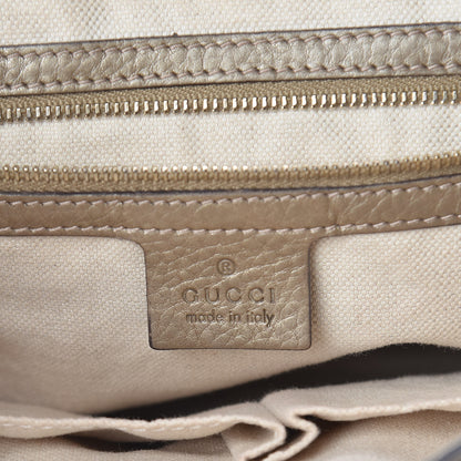 Gucci Monogram Calfskin Medium Bella Flap Bag Beige Ebony Champagne 6 of 10