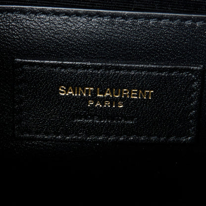 Saint Laurent Grain De Poudre Small Classic Monogram Kate Tassel Satchel Black 7 of 11