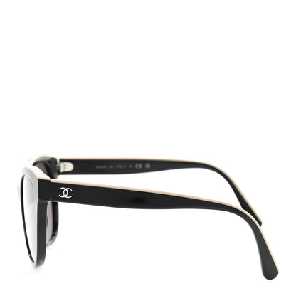 Chanel Acetate CC Butterfly Sunglasses 5414-A Black Beige 3 of 8