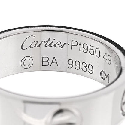Cartier Platinum 5.5mm LOVE Ring 49 5 4 of 4