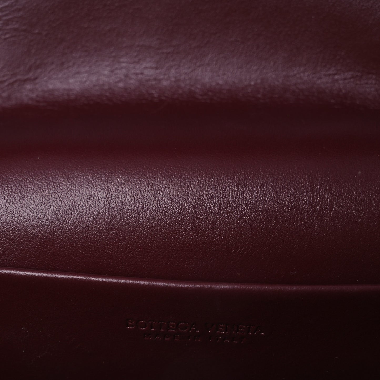 Calfskin Intrecciato Bang Bang Vanity Case Mahogany