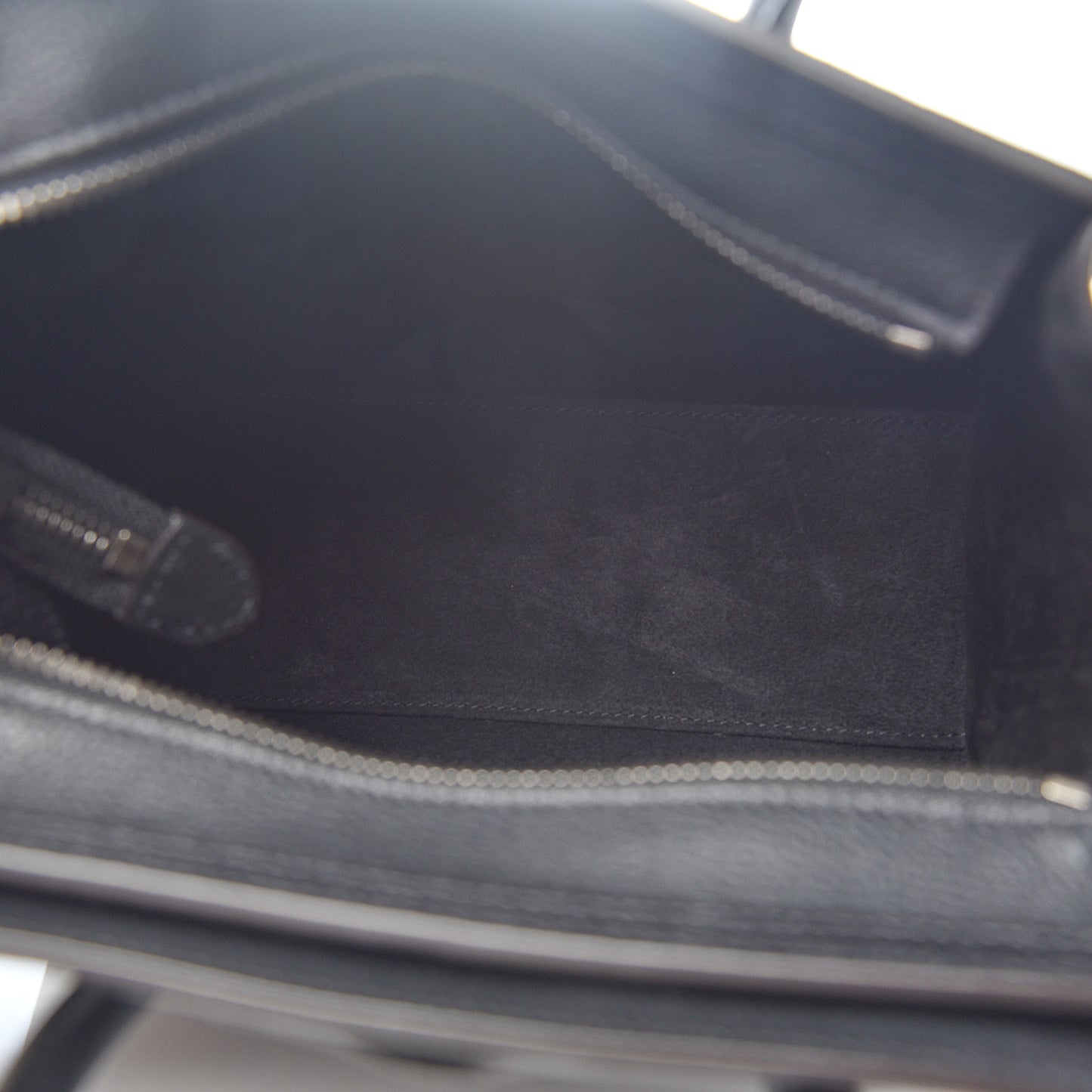 Drummed Calfskin Nano Luggage Black