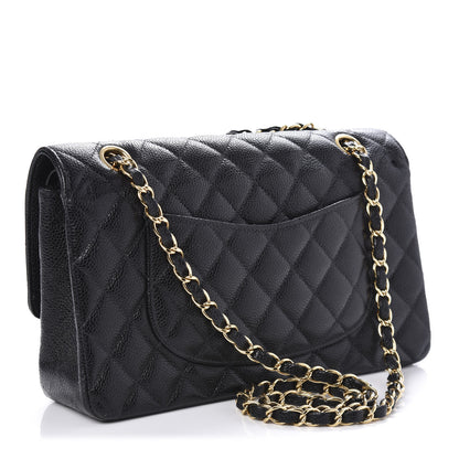 Chanel Caviar Quilted Medium Double Flap Black 3 of 12