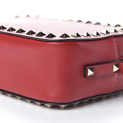 Valentino Garavani Calfskin Rockstud Camera Crossbody Bag Red 9 of 9
