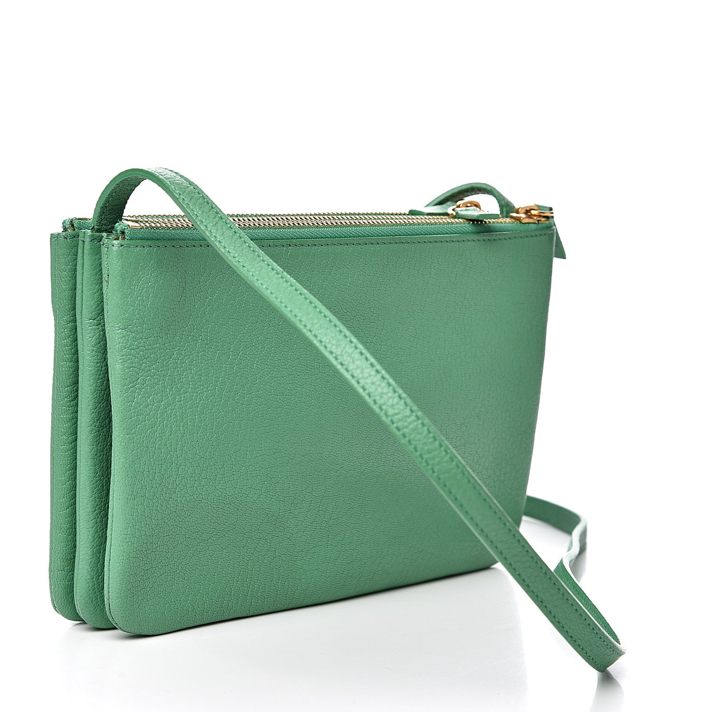 Goatskin Small Trio Crossbody Bag Palm
