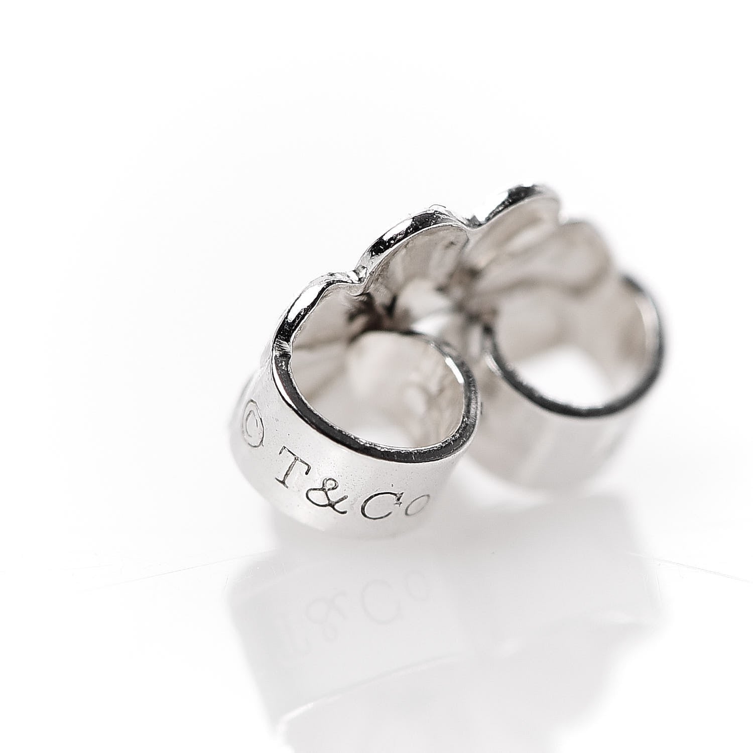 Tiffany Sterling Silver Twist Knot Earrings 5 of 6
