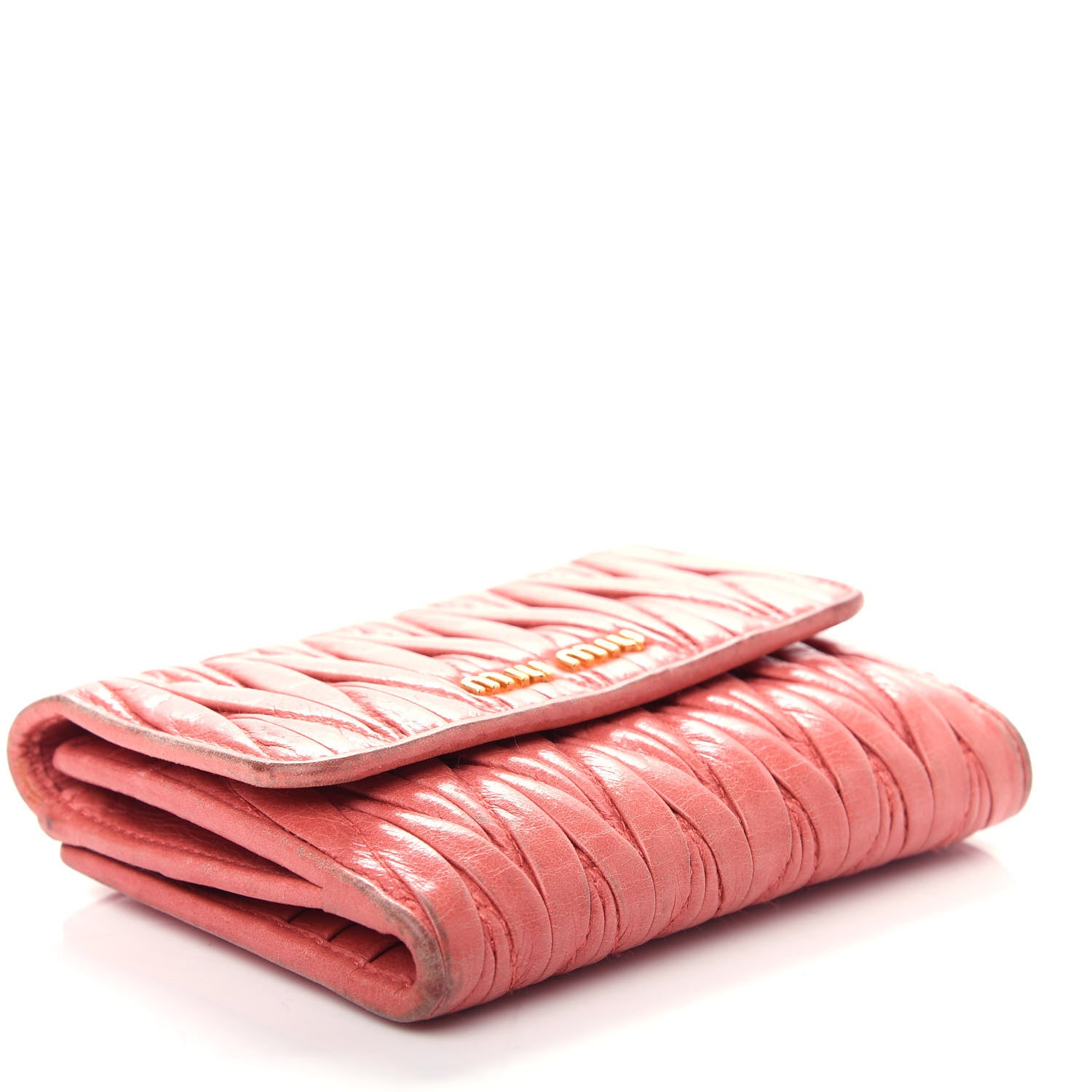 Miu Miu Nappa Matelasse Lux Flap Wallet Rosa 4 of 9
