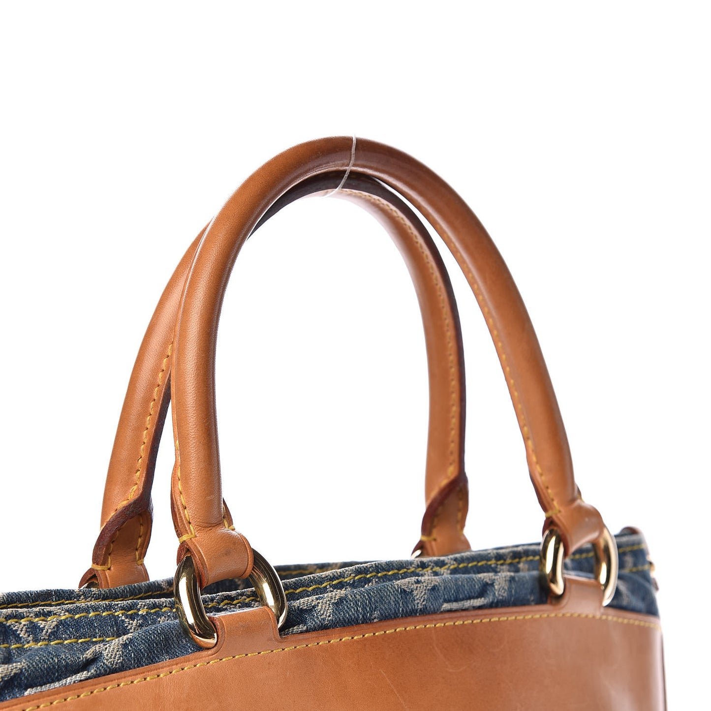 Monogram Denim Sac Plat Blue