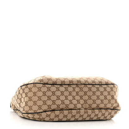 Gucci Monogram Large New Ladies Web Hobo Dark Brown 4 of 11