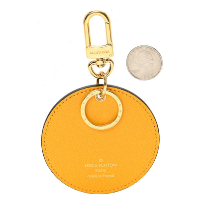 Louis Vuitton Monogram 2022 Christmas Animation New York Soho Bag Charm Key Ring Yellow 2 of 3