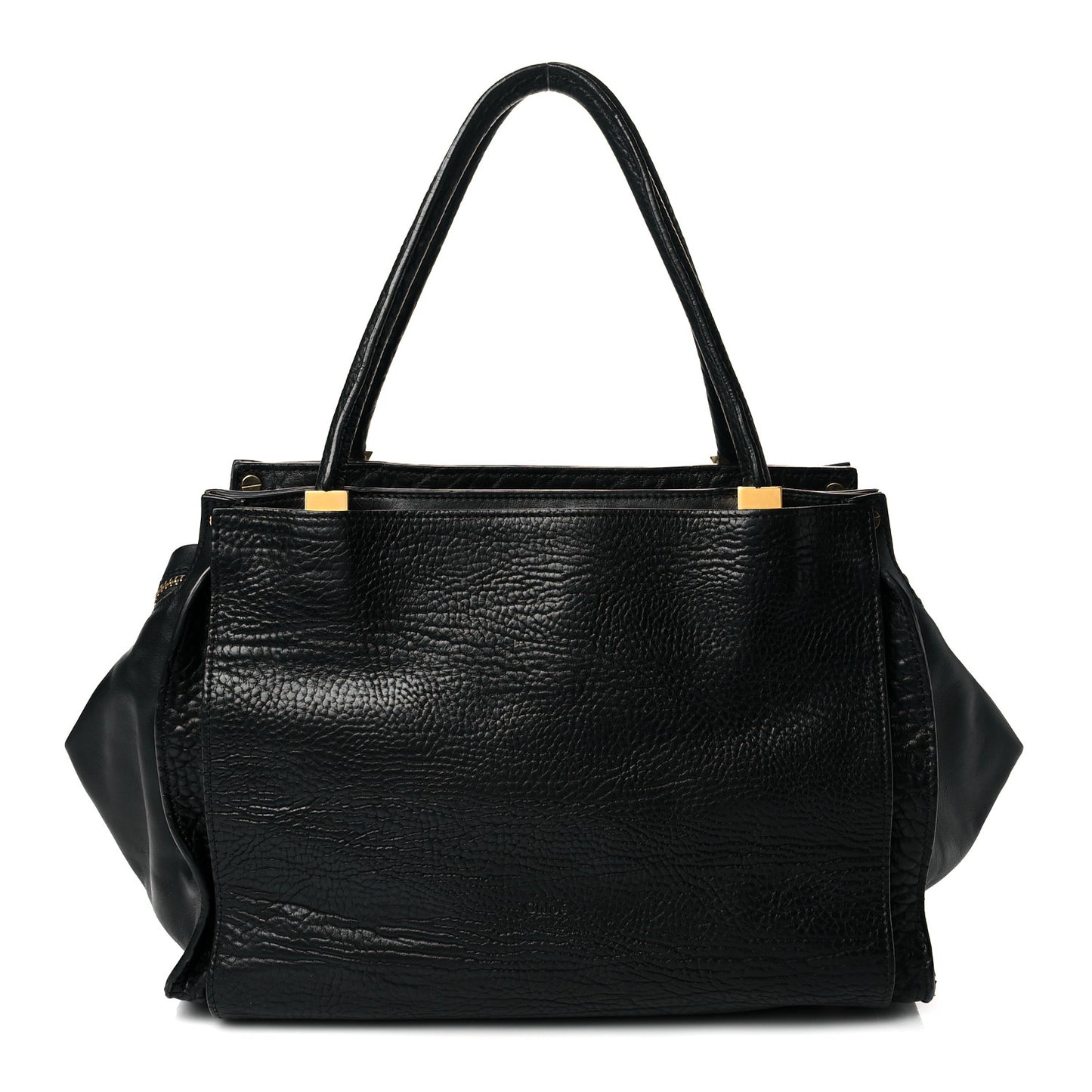 Pebbled Calfskin Dree Shoulder Bag Black