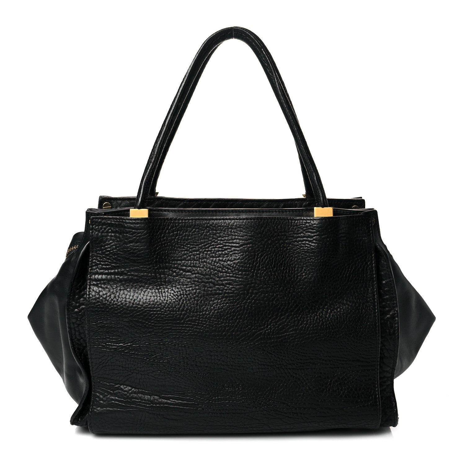 Chloe Pebbled Calfskin Dree Shoulder Bag Black 1 of 9