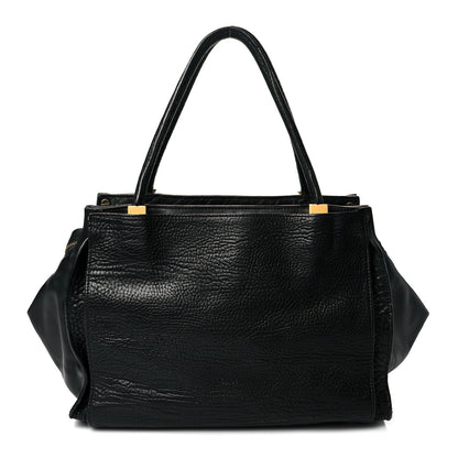 Chloe Pebbled Calfskin Dree Shoulder Bag Black 1 of 9