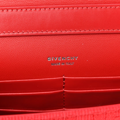 Givenchy Woven 4G Embossed 4G Crossbody Red 6 of 9