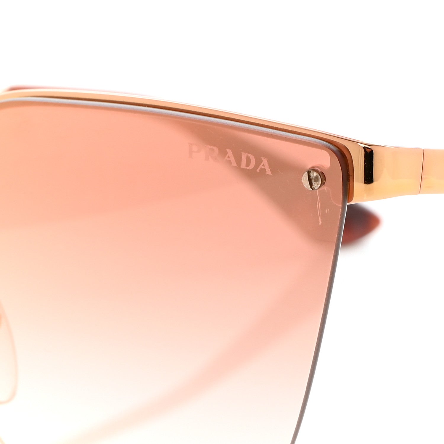 Prada Cinema Cat Eye Sunglasses SPR 68T Pink Gold 7 of 8