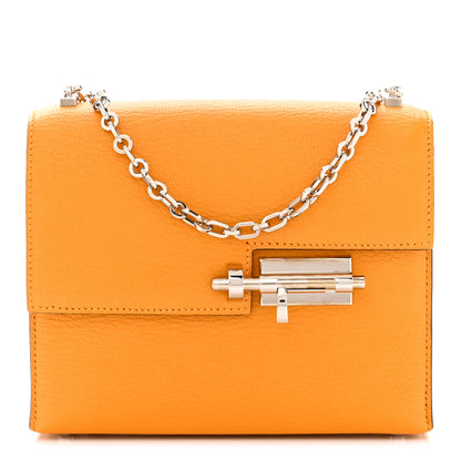 Hermes Chevre Mysore Mini Verrou Chaine Bag Jaune D'or 1 of 11