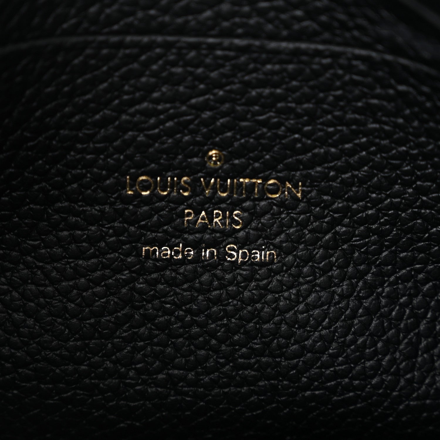 Louis Vuitton Empreinte Monogram Giant Double Zip Pochette Black Cream 6 of 10