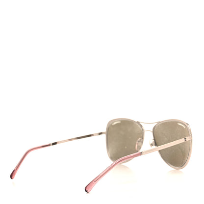 Chanel 18K Pilot Summer Sunglasses 4223 Pink Gold 4 of 8