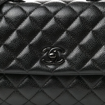 Chanel Caviar Quilted Mini Coco Handle Flap So Black 10 of 11