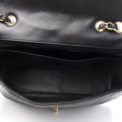 Chanel Caviar Quilted Jumbo Single Flap Black 5 of 11