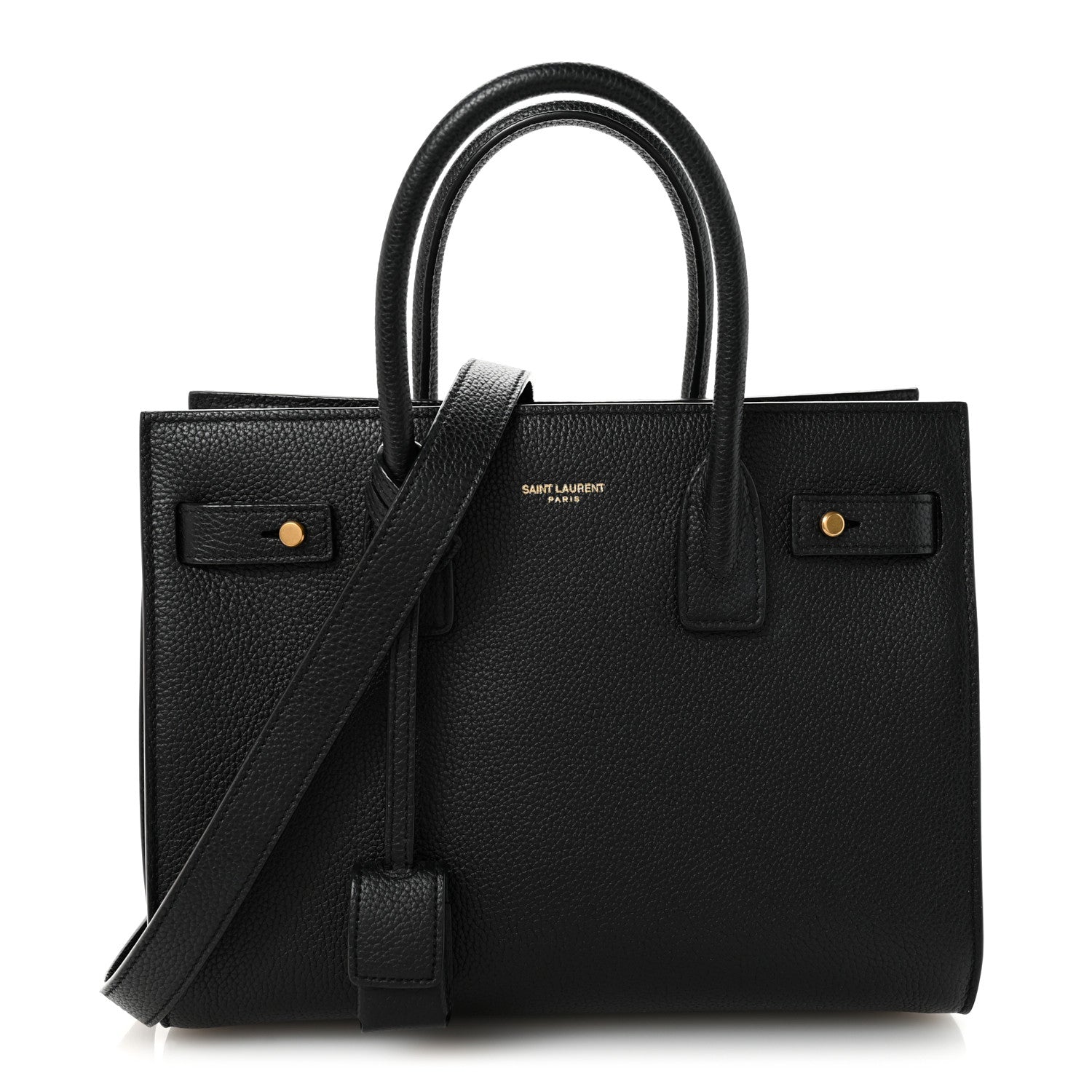 Saint Laurent Grained Calfskin Baby Sac De Jour Black 1 of 10