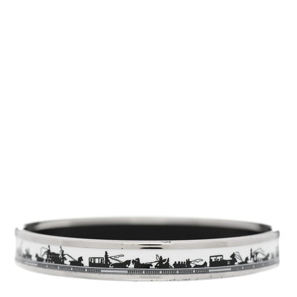 Hermes Enamel Printed Carriage Narrow Bracelet 65 3 of 7