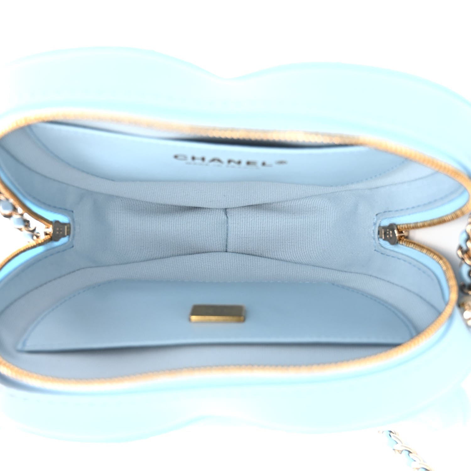 Chanel Lambskin Quilted CC In Love Heart Bag Light Blue 5 of 10