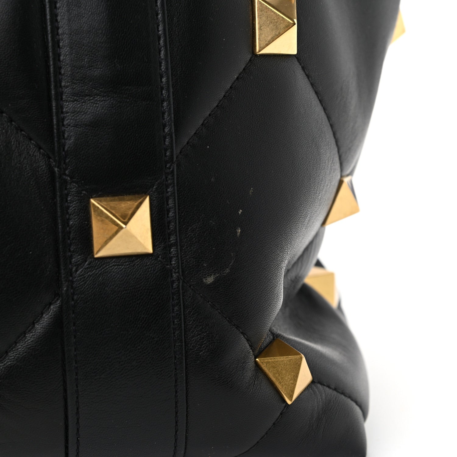 Valentino Garavani Nappa Medium Roman Stud Tote Black 10 of 10