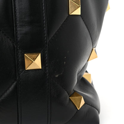Valentino Garavani Nappa Medium Roman Stud Tote Black 10 of 10