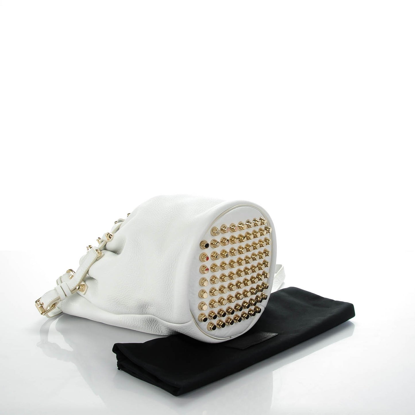 Pebbled Lambskin Diego Bucket Bag Peroxide