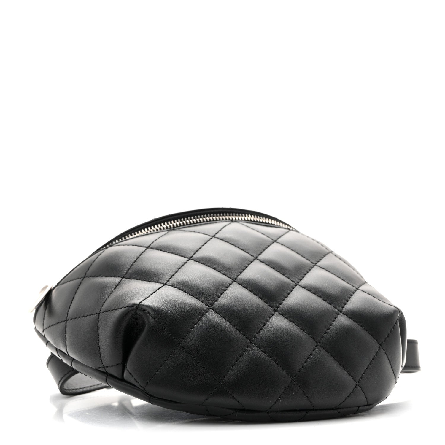 Chanel Calfskin Quilted Waist Belt Bag Black 4 of 12