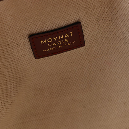 Moynat Grained Calfskin Canvas 1920 Oh! Tote Ruban GM Madder Bronze 6 of 10