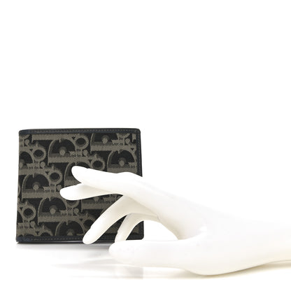 Christian Dior Monogram Compact Wallet Black 2 of 6