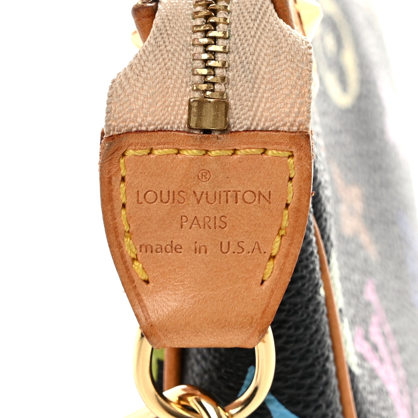 Monogram Multicolor Pochette Accessories Black