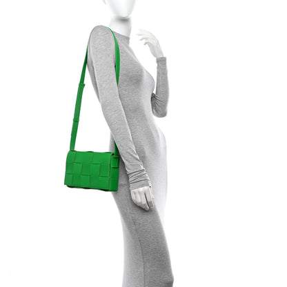 Bottega Veneta Lambskin Maxi Intrecciato Cassette Crossbody Bag Grass 2 of 10
