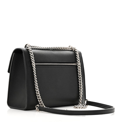 Louis Vuitton Soft Calfskin Mylockme Chain Bag BB Black 3 of 13