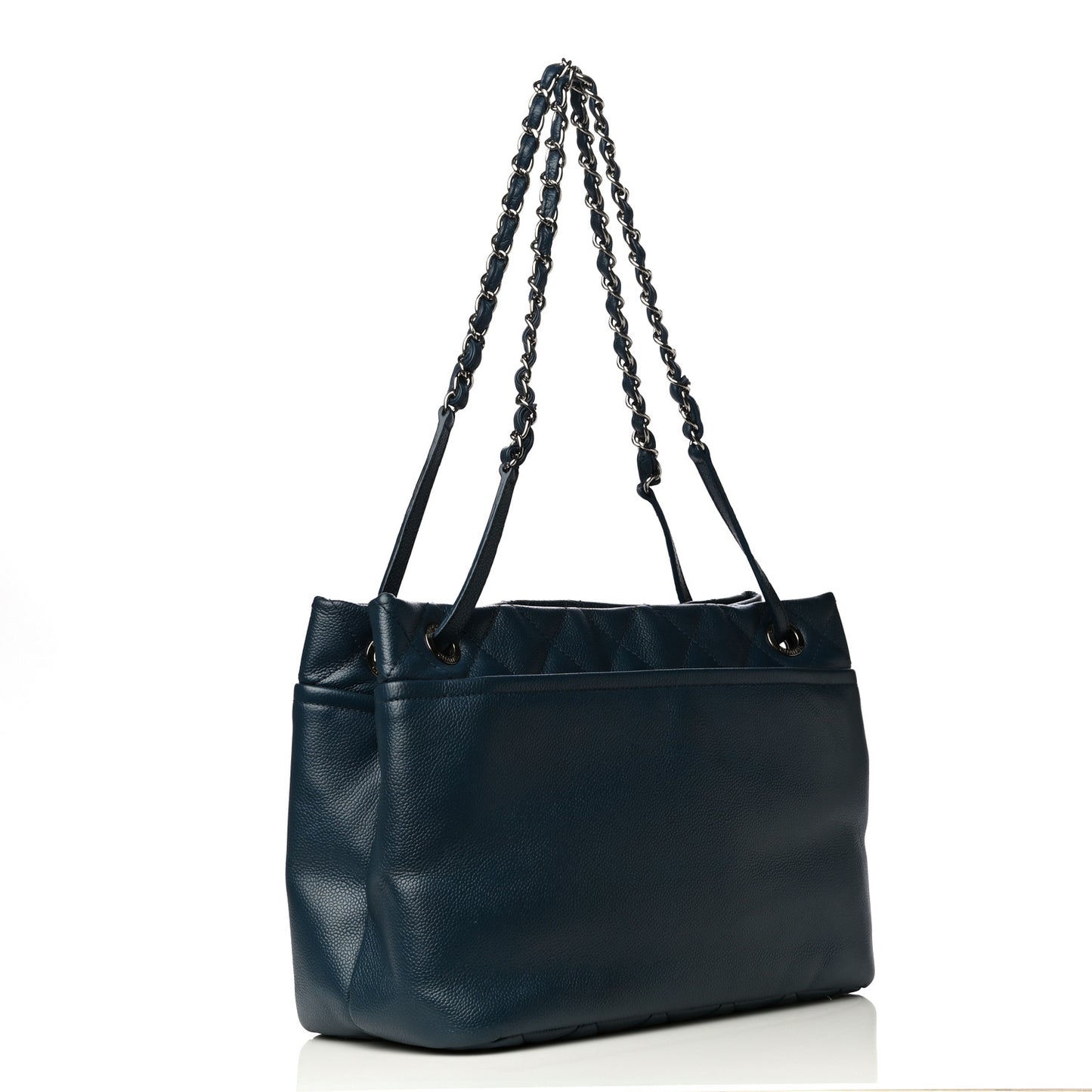 Caviar Timeless CC Soft Tote Navy Blue