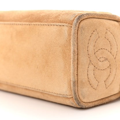 Chanel Suede CC Shoulder Bag Beige 10 of 15