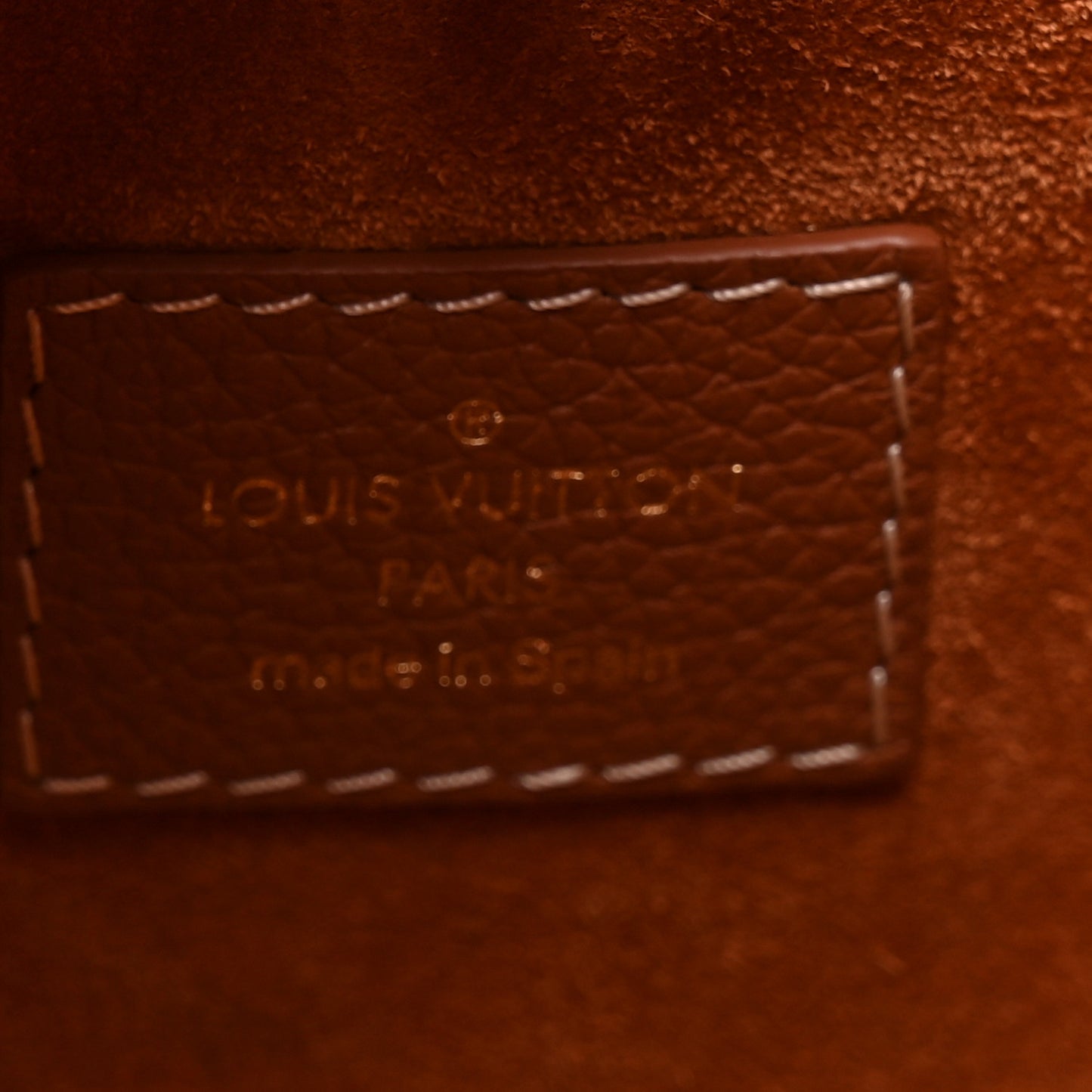 Grained Calfskin Low Key Hobo PM Cognac