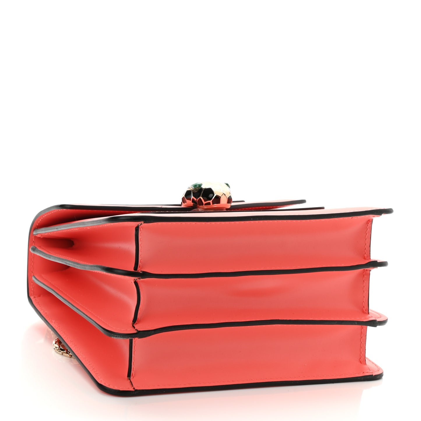 Calfskin Serpenti Forever Top Handle Silky Coral
